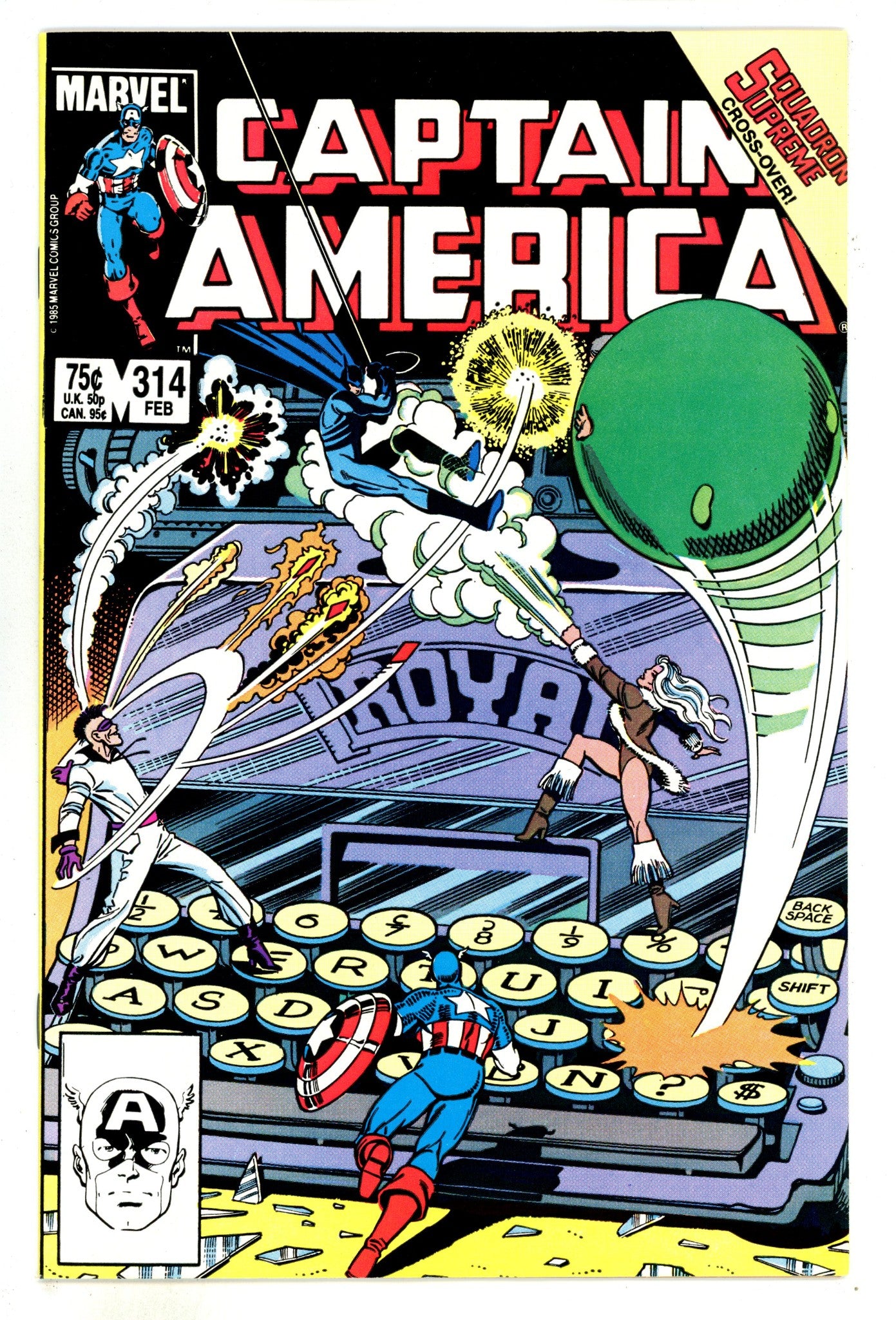 Captain America Vol 1 314 High Grade (1986) 