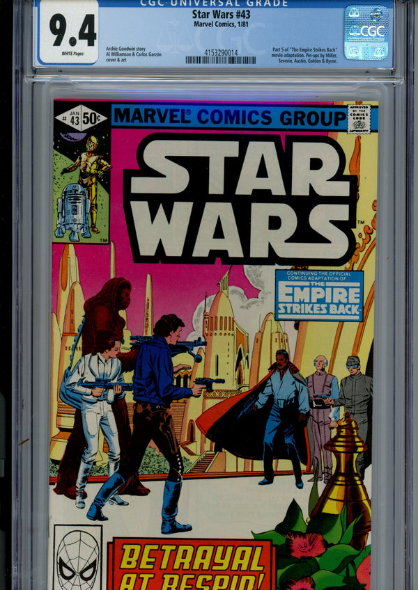 Star Wars Vol 1 43 CGC 9.4 (NM) (1981)