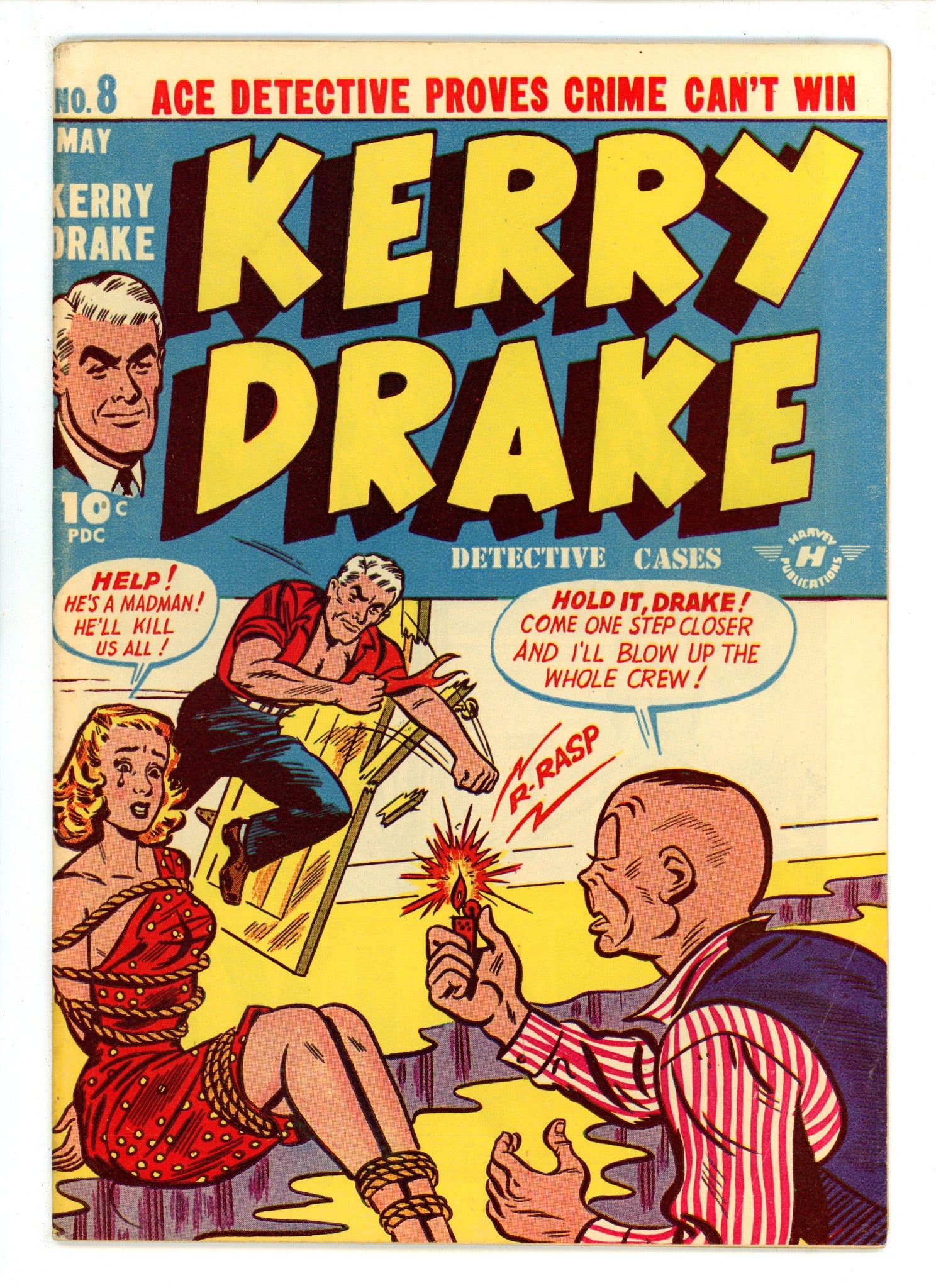 Kerry Drake Detective Cases 8 FN (6.0) (1948) 