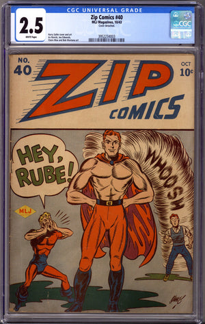 Zip Comics 40 CGC 2.5 (1943)