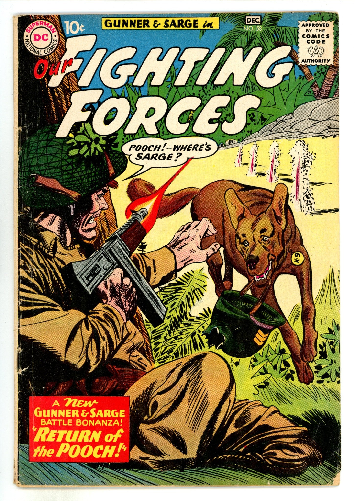 Our Fighting Forces 58 VG- (3.5) (1960) 