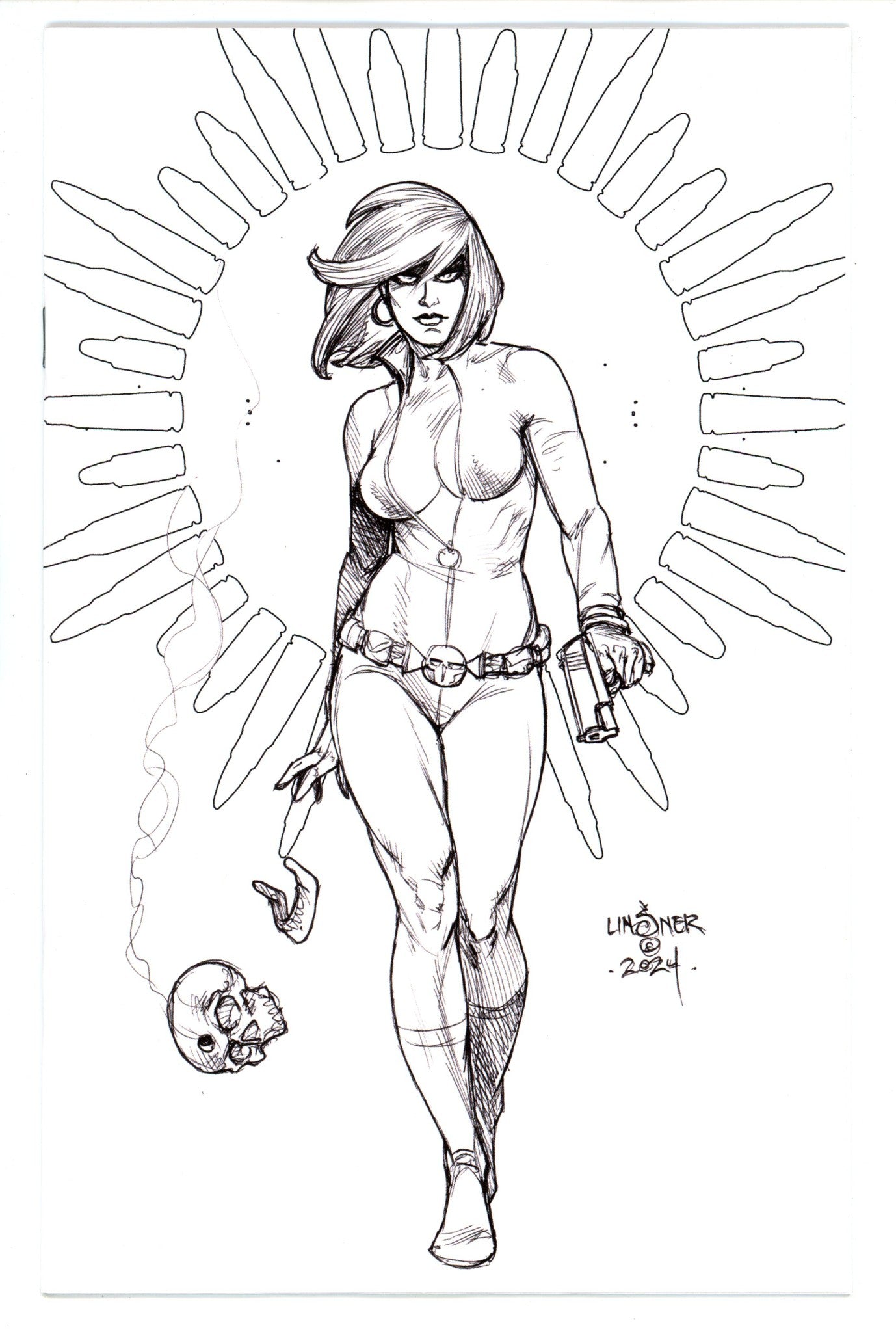 Jennifer Blood Battle Diary 5 Linsner Line Art Virgin Incentive Variant (2024)