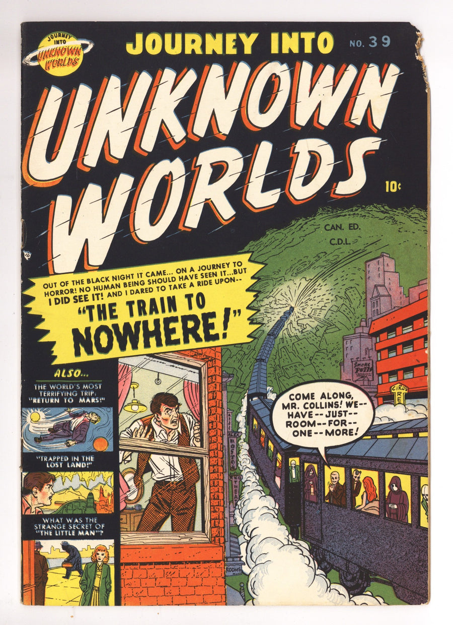 Journey into Unknown Worlds 39 (4) VG/FN (5.0) (1951) Canadian Edition 