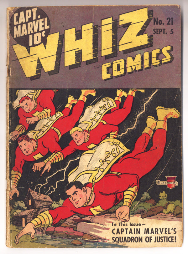 Whiz Comics 21 GD+ (2.5) (1941)