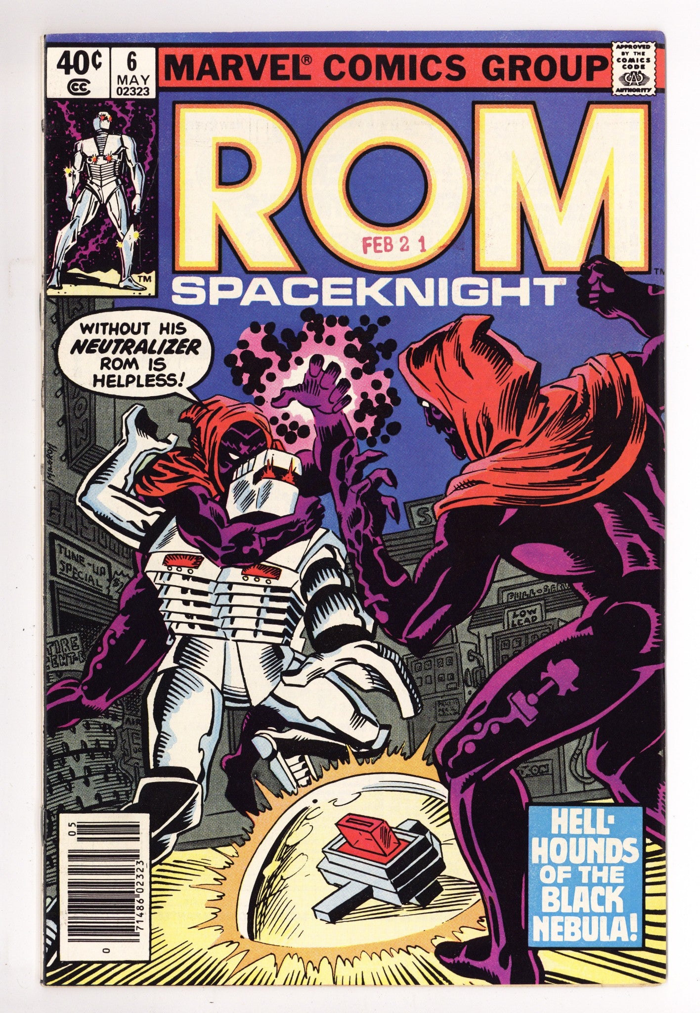 Rom Vol 1 6 Mid Grade (1980) Newsstand 