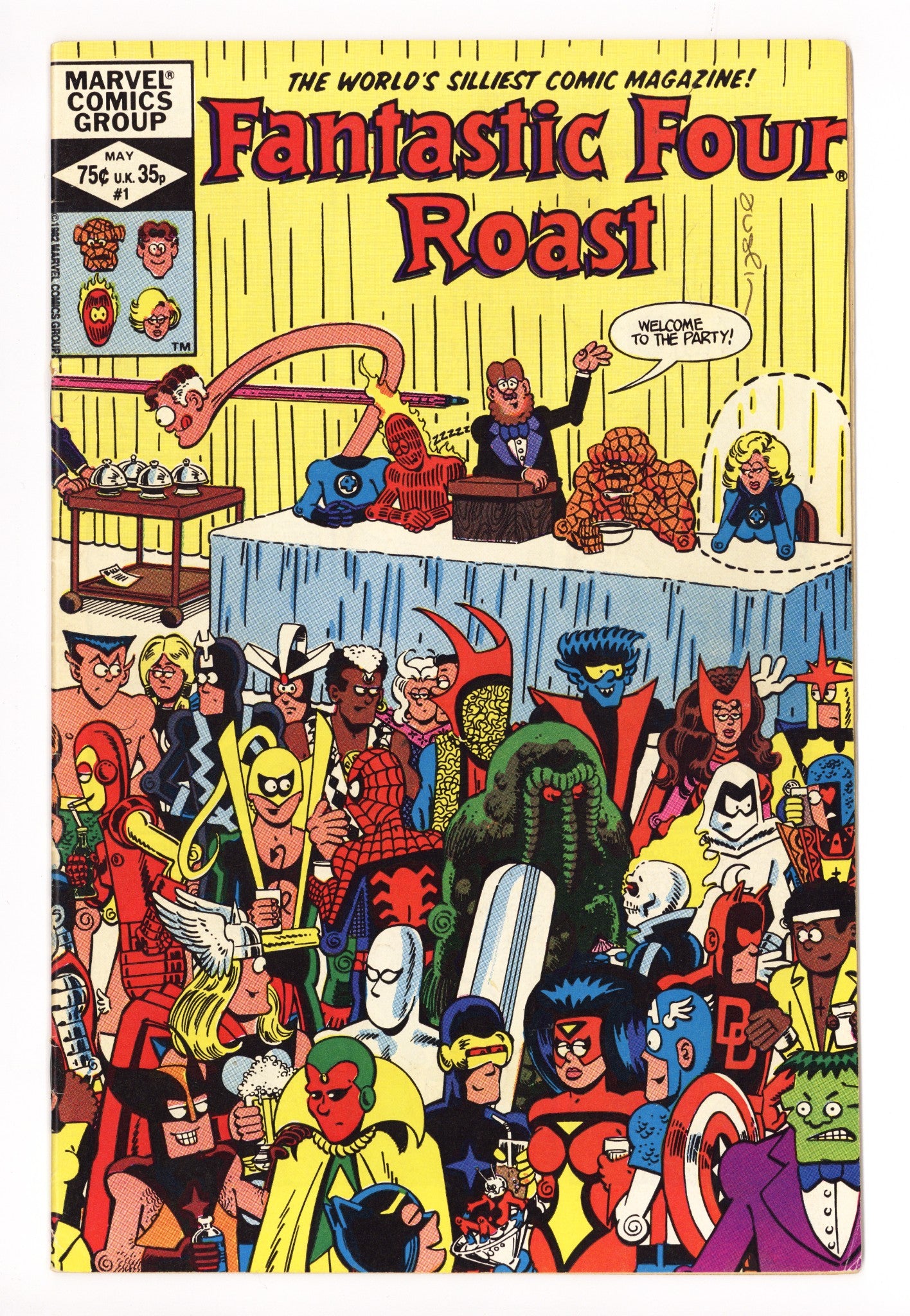 Fantastic Four Roast 1 Low Grade (1982) Signed x1 Cover Terry Austin 