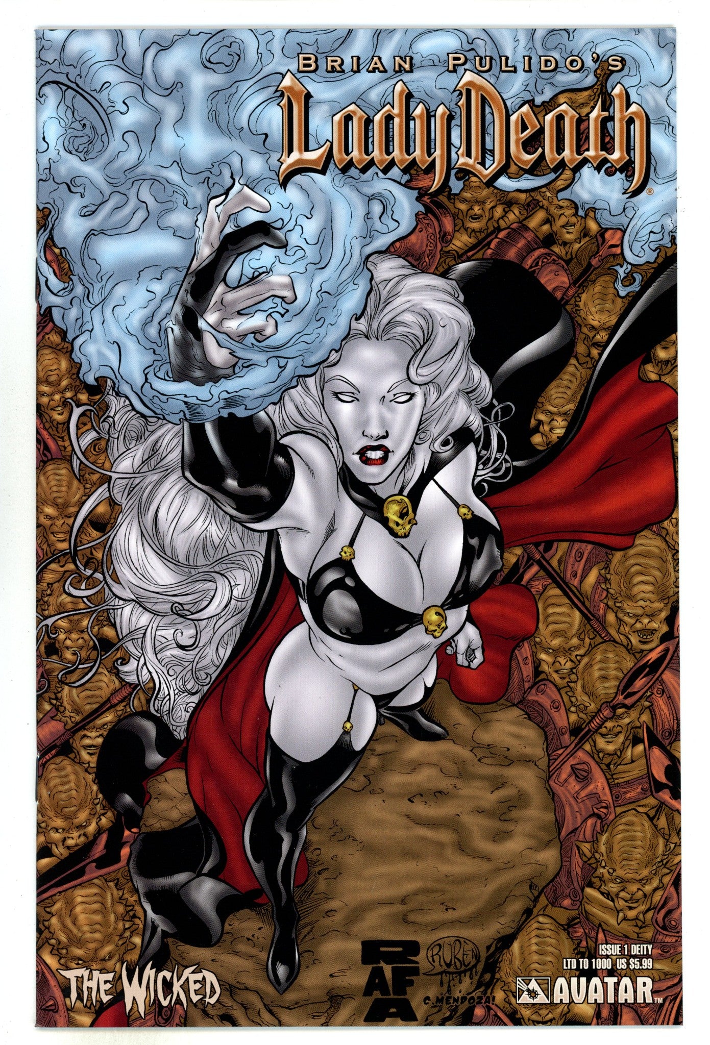 Lady Death: The Wicked 1 NM- (9.2) (2005) Lopez Variant 