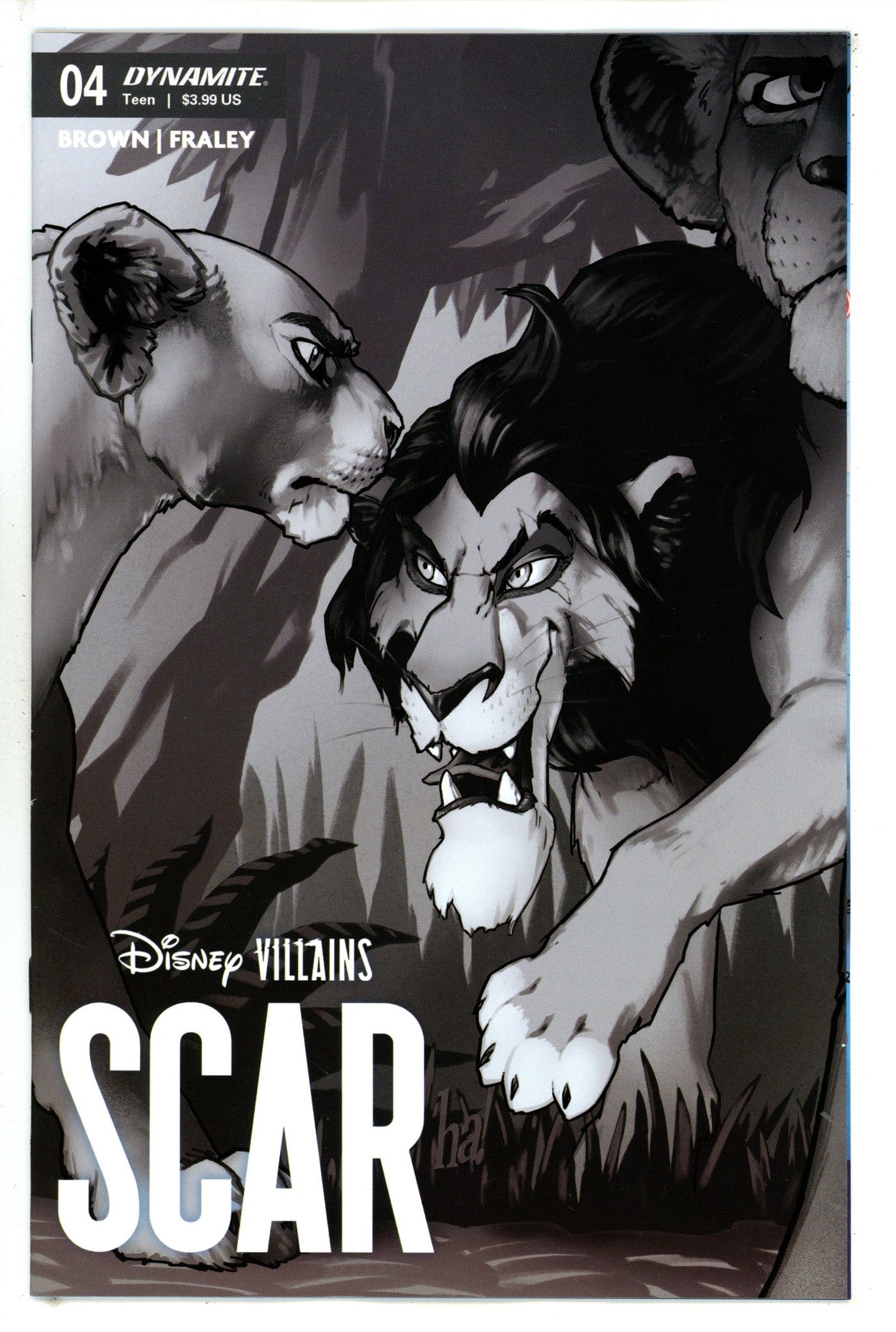 Disney Villains Scar 4 Ha B&W Incentive Variant (2023)