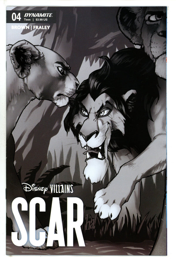 Disney Villains Scar 4 Ha B&W Incentive Variant (2023)