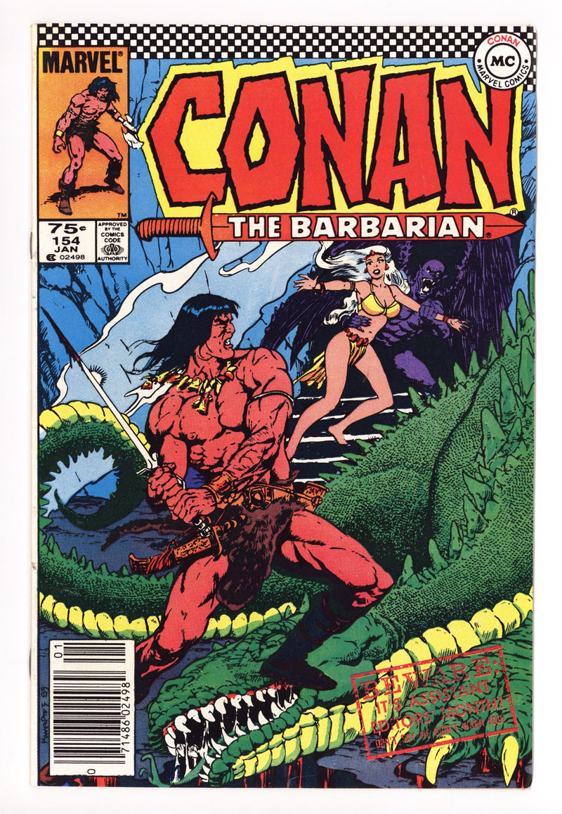 Conan the Barbarian Vol 1 154 Low Grade (1984) Canadian Price Variant 