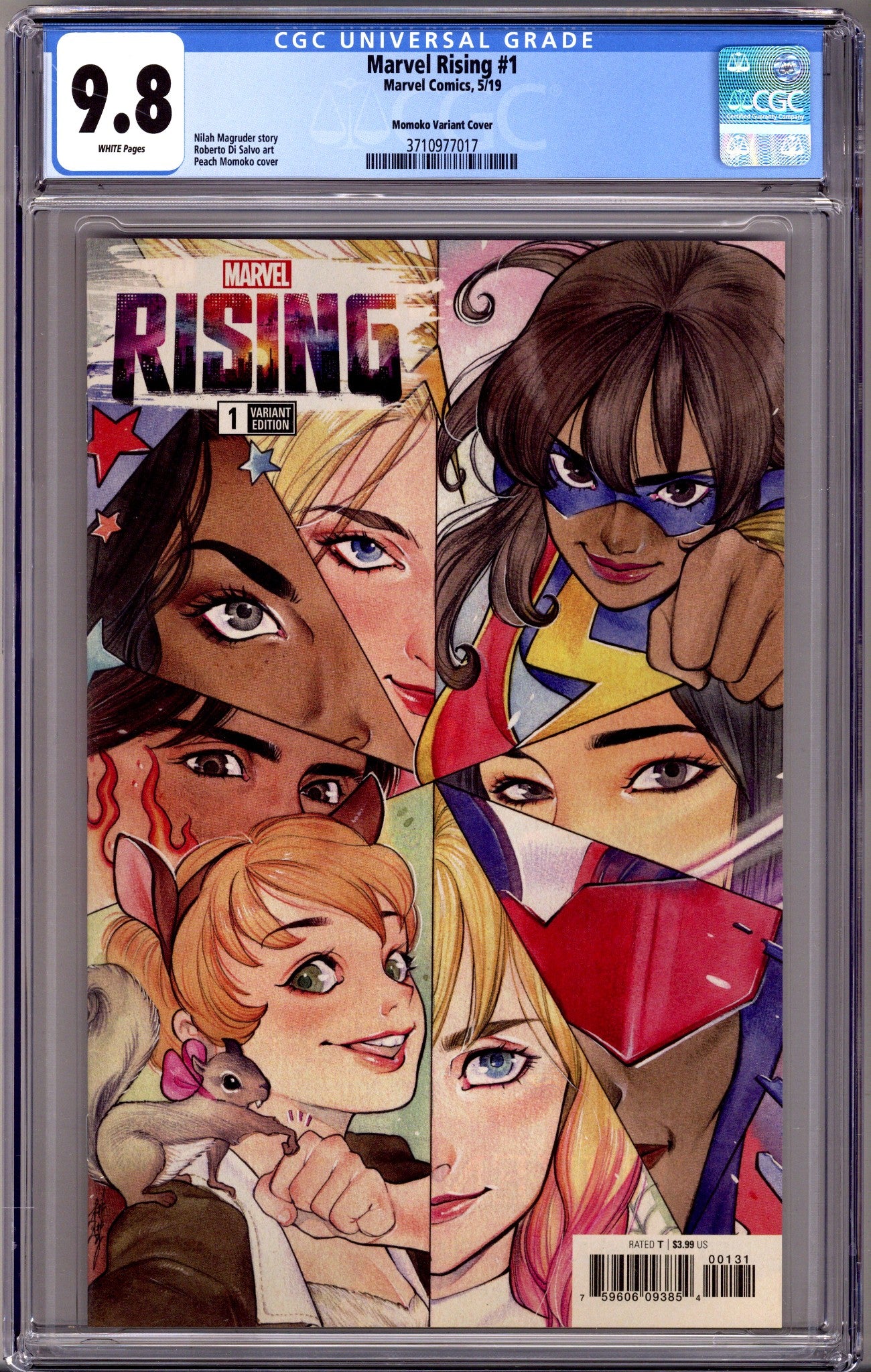 Marvel Rising 1 CGC 9.8 (NM/M) (2019) Momoko Incentive Variant 