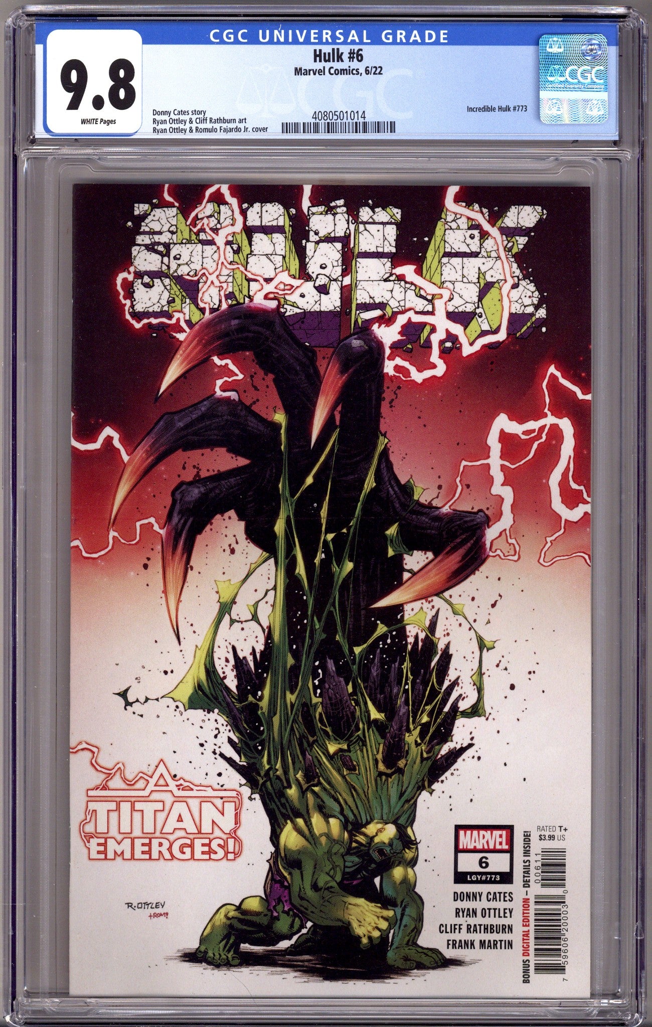 Hulk Vol 4 6 (773) CGC 9.8 (NM/M) (2022) 