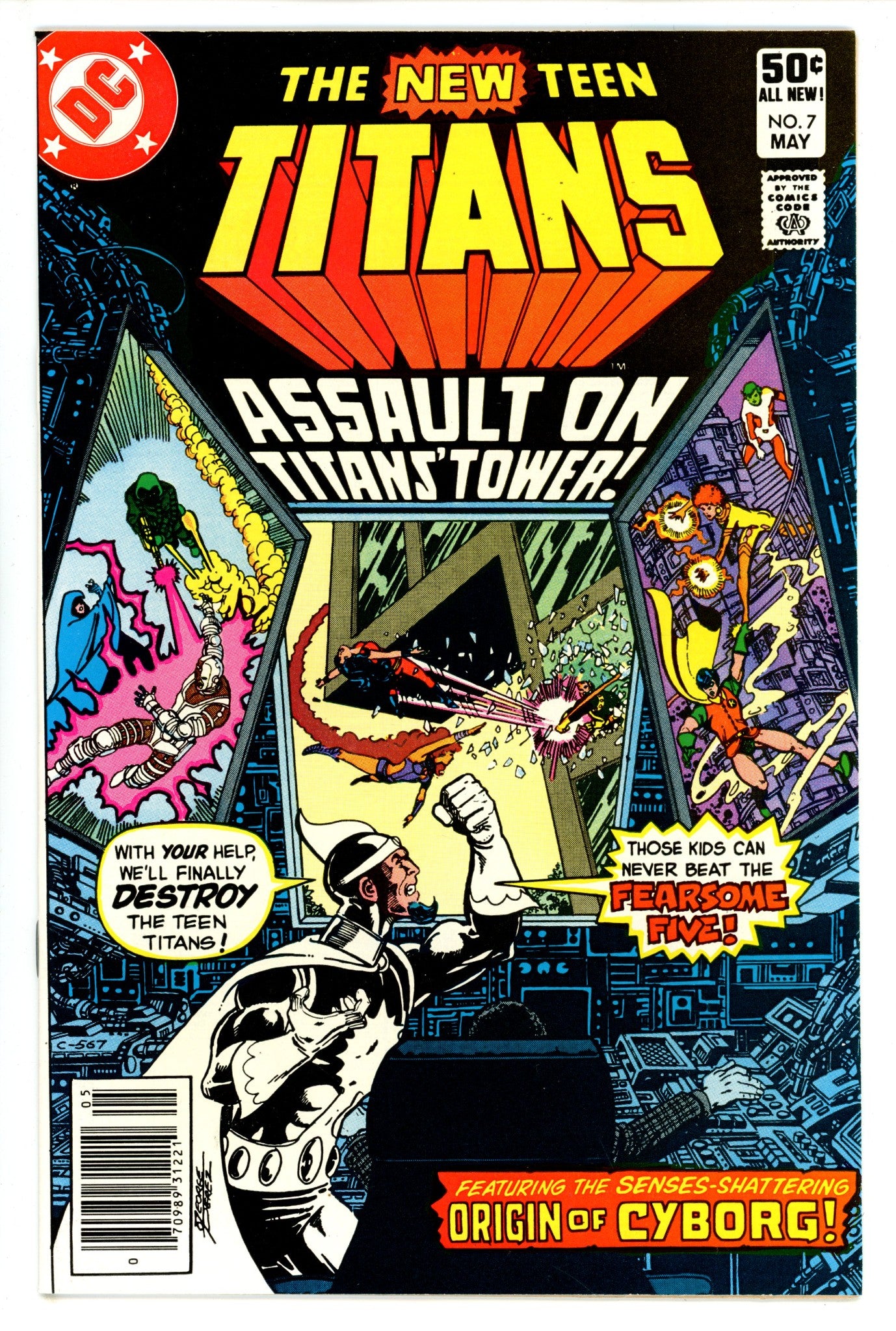 The New Teen Titans Vol 1 7 Newsstand (1981)