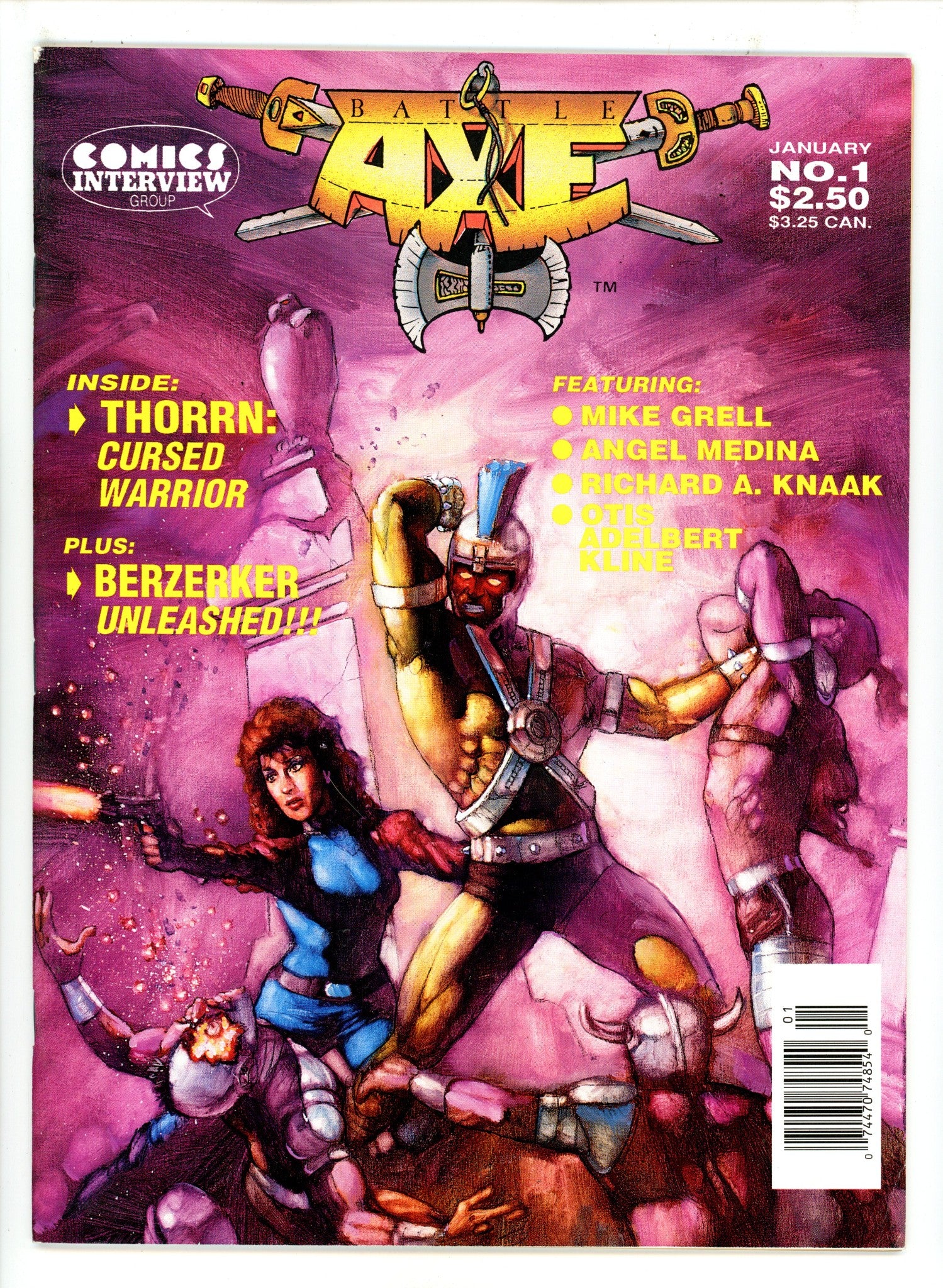 Battle Axe: The Magazine of Savage Adventure 1 Mid Grade (1989) 