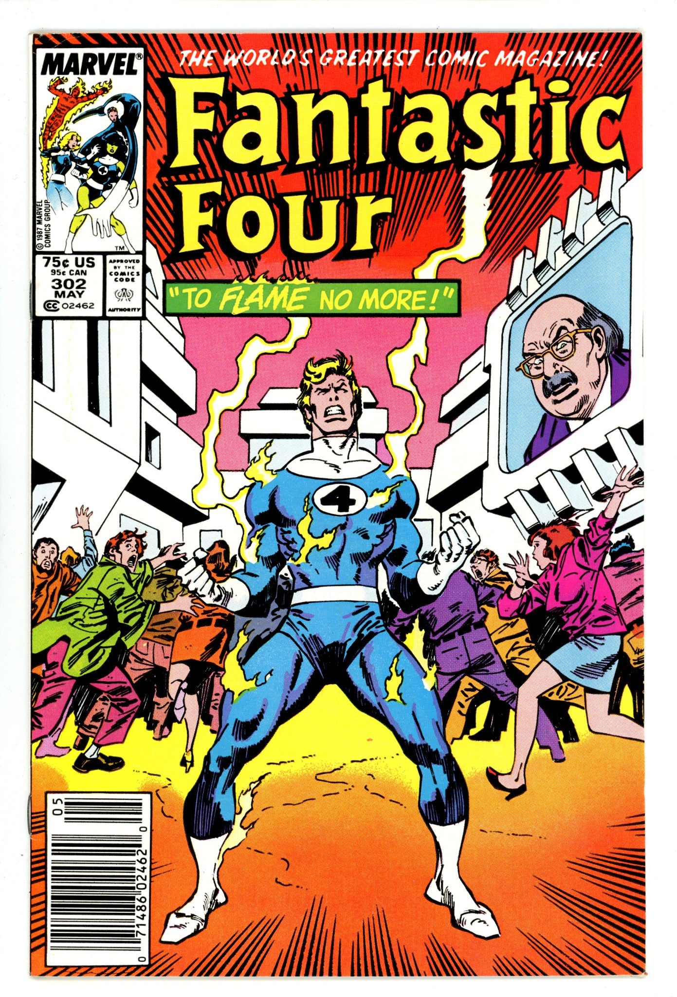 Fantastic Four Vol 1 302 Mid Grade (1987) Newsstand 