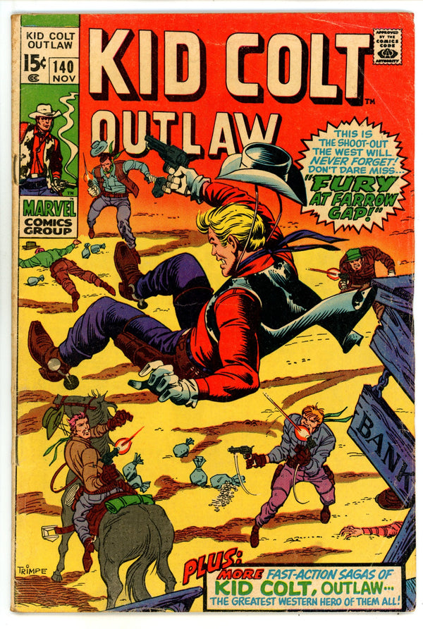 Kid Colt Outlaw 140 VG+ (4.5) (1969)