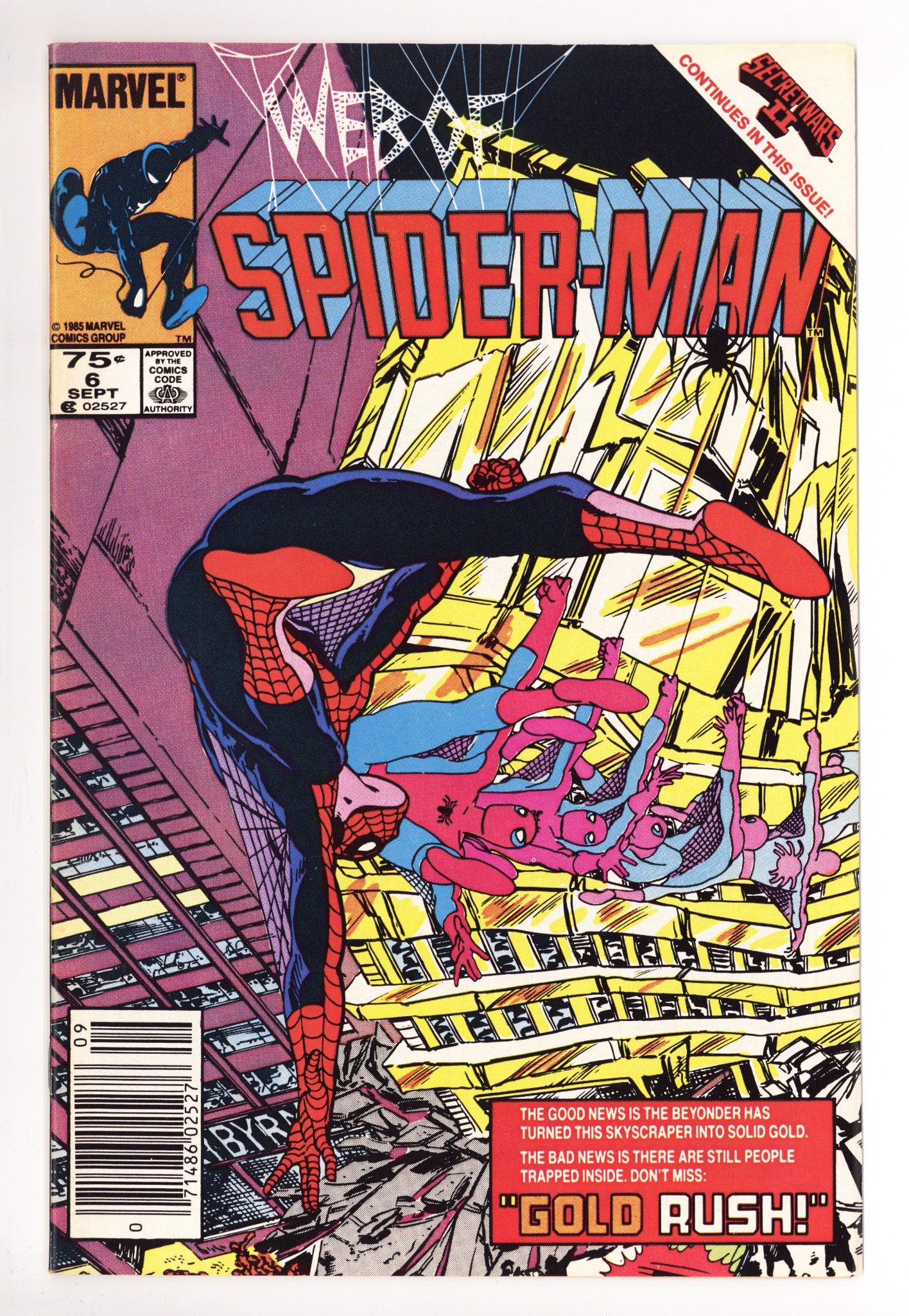 Web of Spider-Man Vol 1 6 VF (8.0) (1985) Canadian Price Variant 