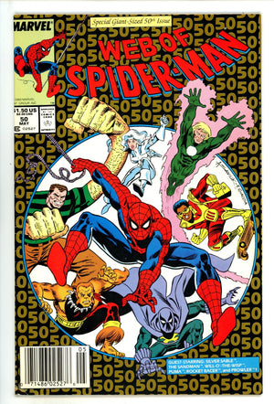 Web of Spider-Man Vol 1 50  Mid Grade   (1989)   Newsstand