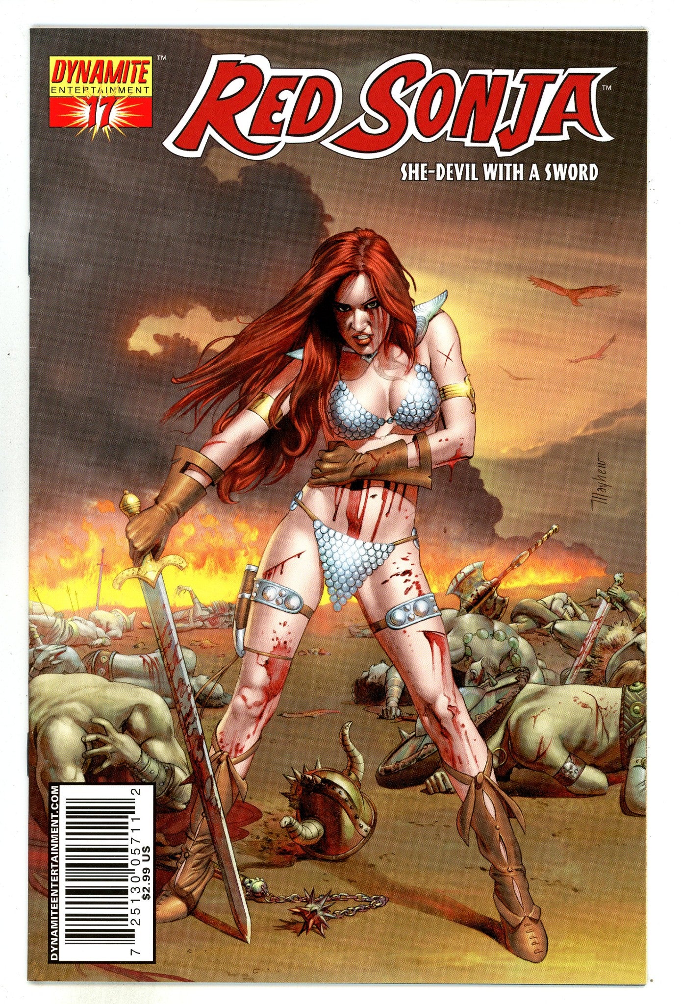Red Sonja Vol 1 17 Mid Grade (2006) Mayhew Variant 