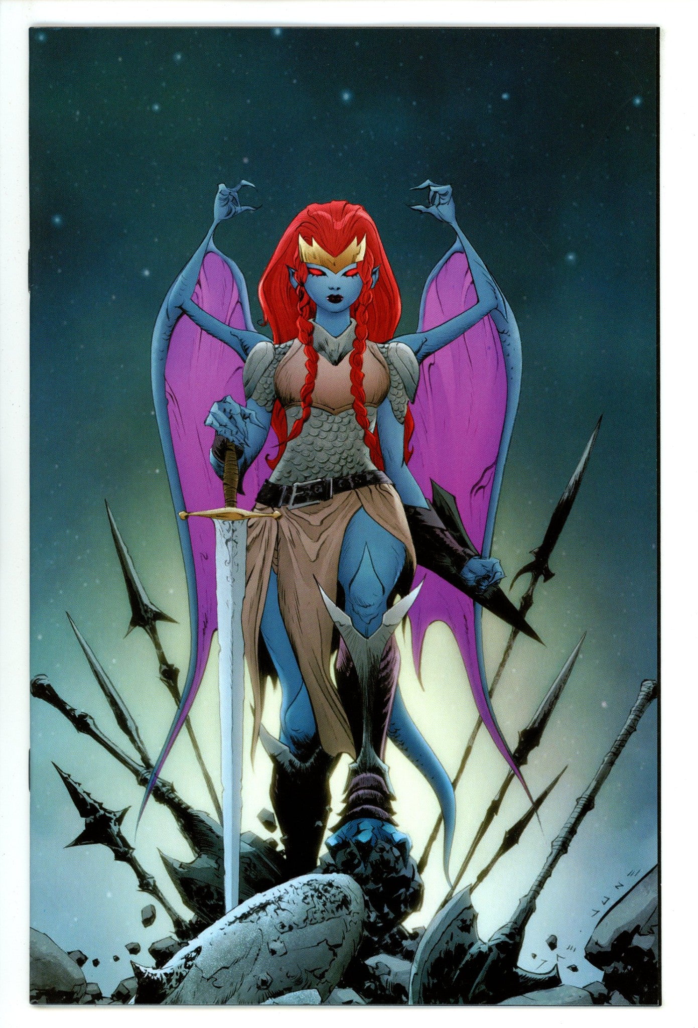Gargoyles Demona 1 Lee Virgin Incentive Variant NM- (2025)
