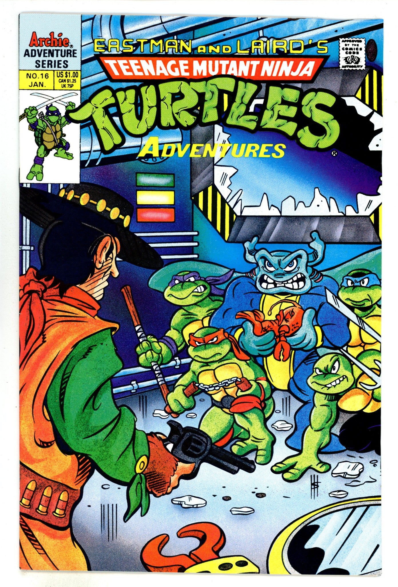 Teenage Mutant Ninja Turtles Adventures Vol 2 16 VF (8.0) (1991) 