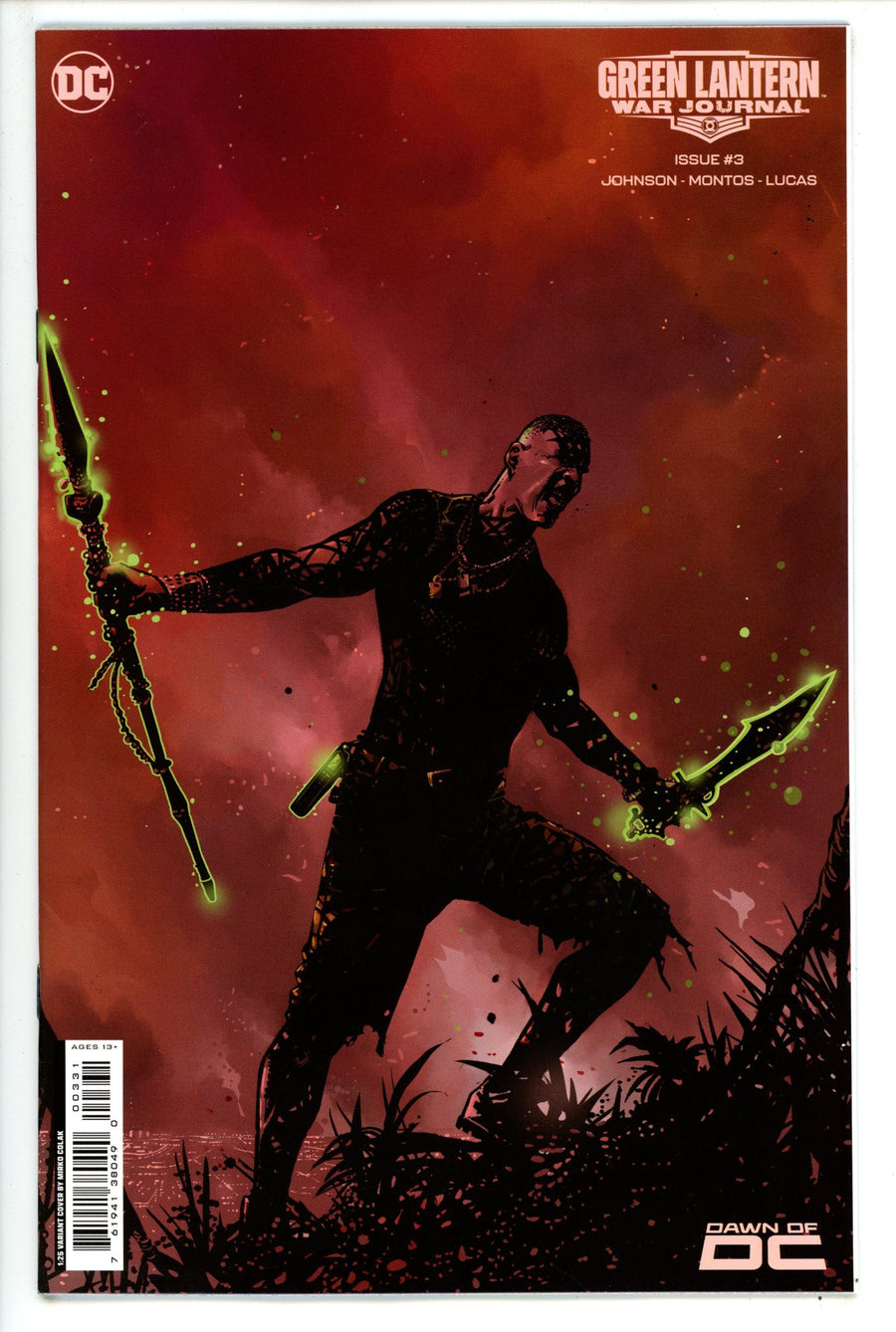 Green Lantern War Journal 3 Colak Incentive Variant NM+ (2023)