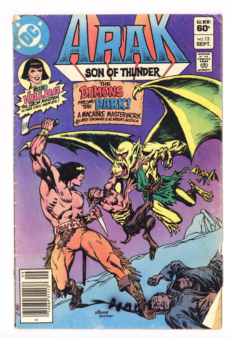 Arak / Son of Thunder 13 Low Grade (1982) Newsstand 