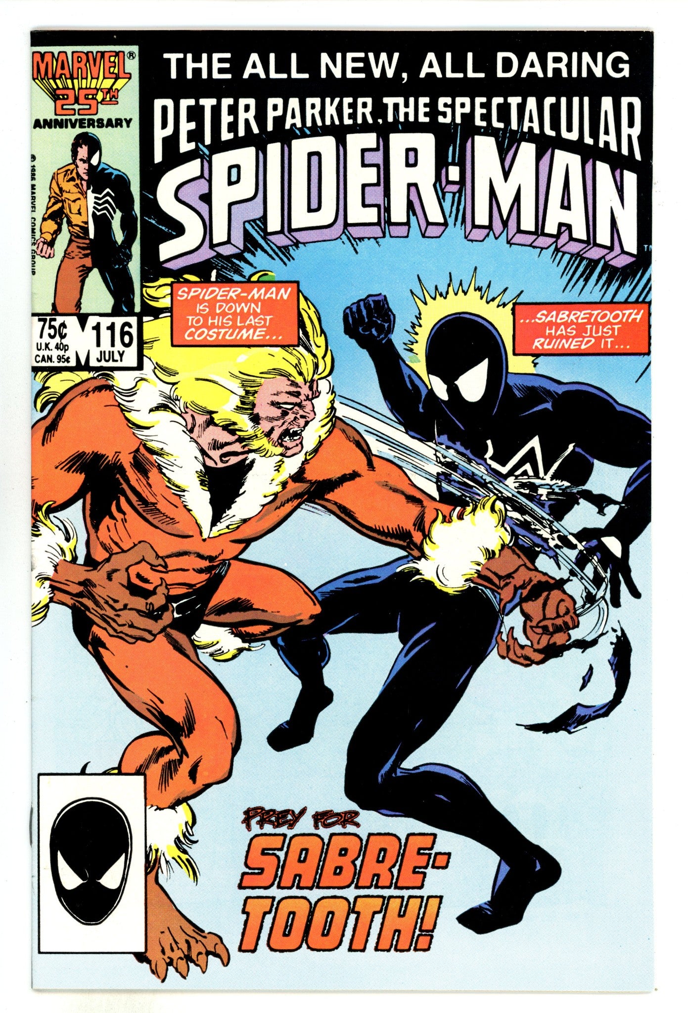 The Spectacular Spider-Man Vol 1 116 VF/NM (9.0) (1986) 