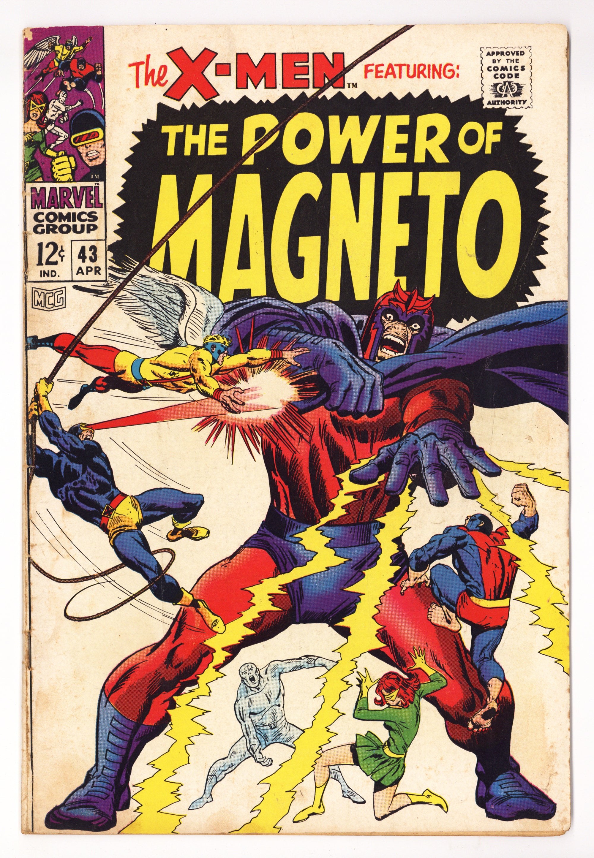 The X-Men Vol 1 43  VG (4.0)   (1968)        