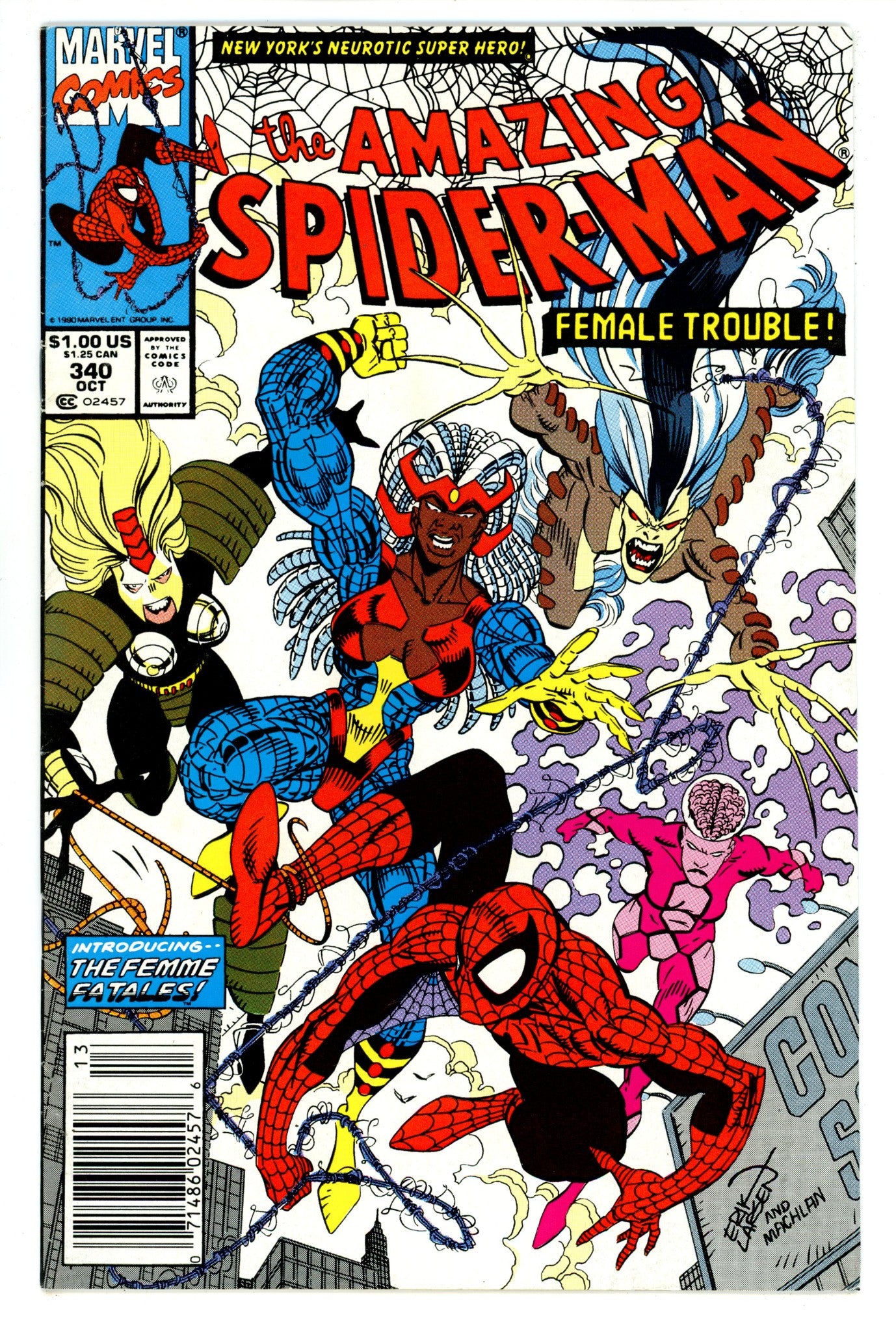 The Amazing Spider-Man Vol 1 340 FN (6.0) (1990) Newsstand 