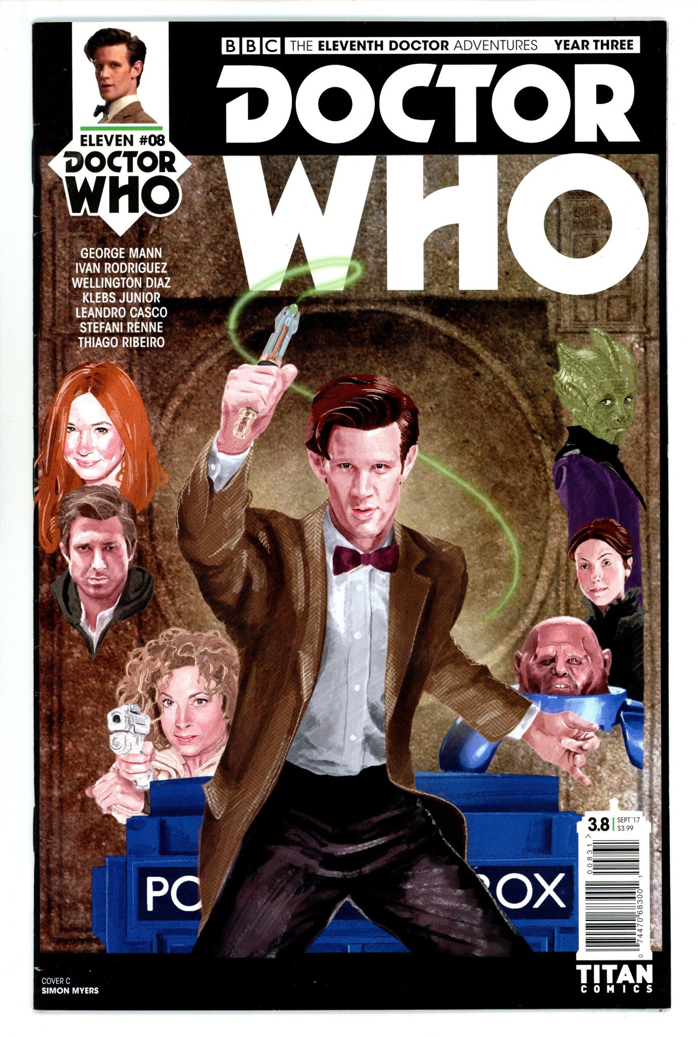 Doctor Who: The Eleventh Doctor, Year Three 8 Mid Grade (2017) Myers Variant 