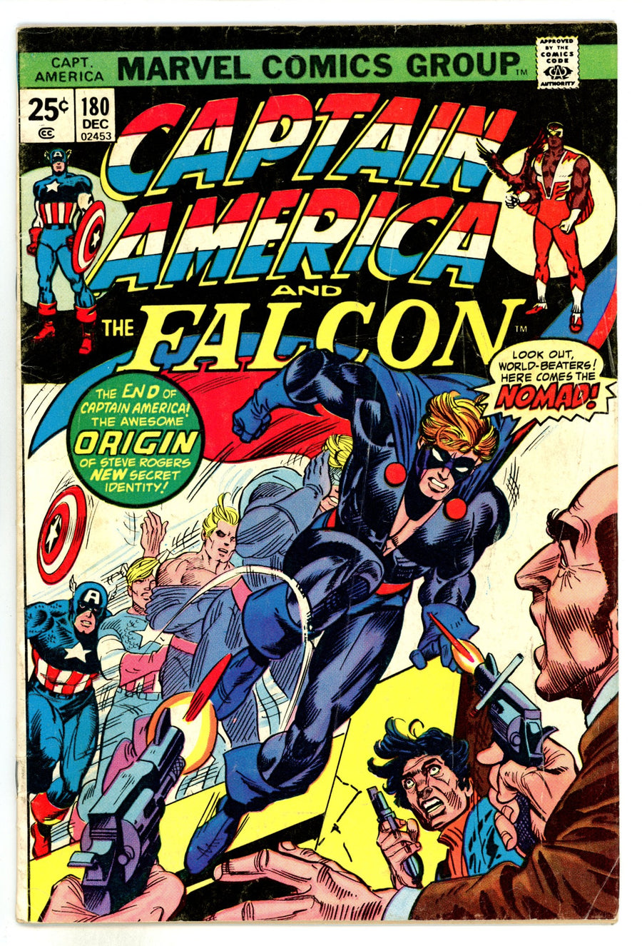 Captain America Vol 1 180  VG- (3.5) No MVS  (1974)  