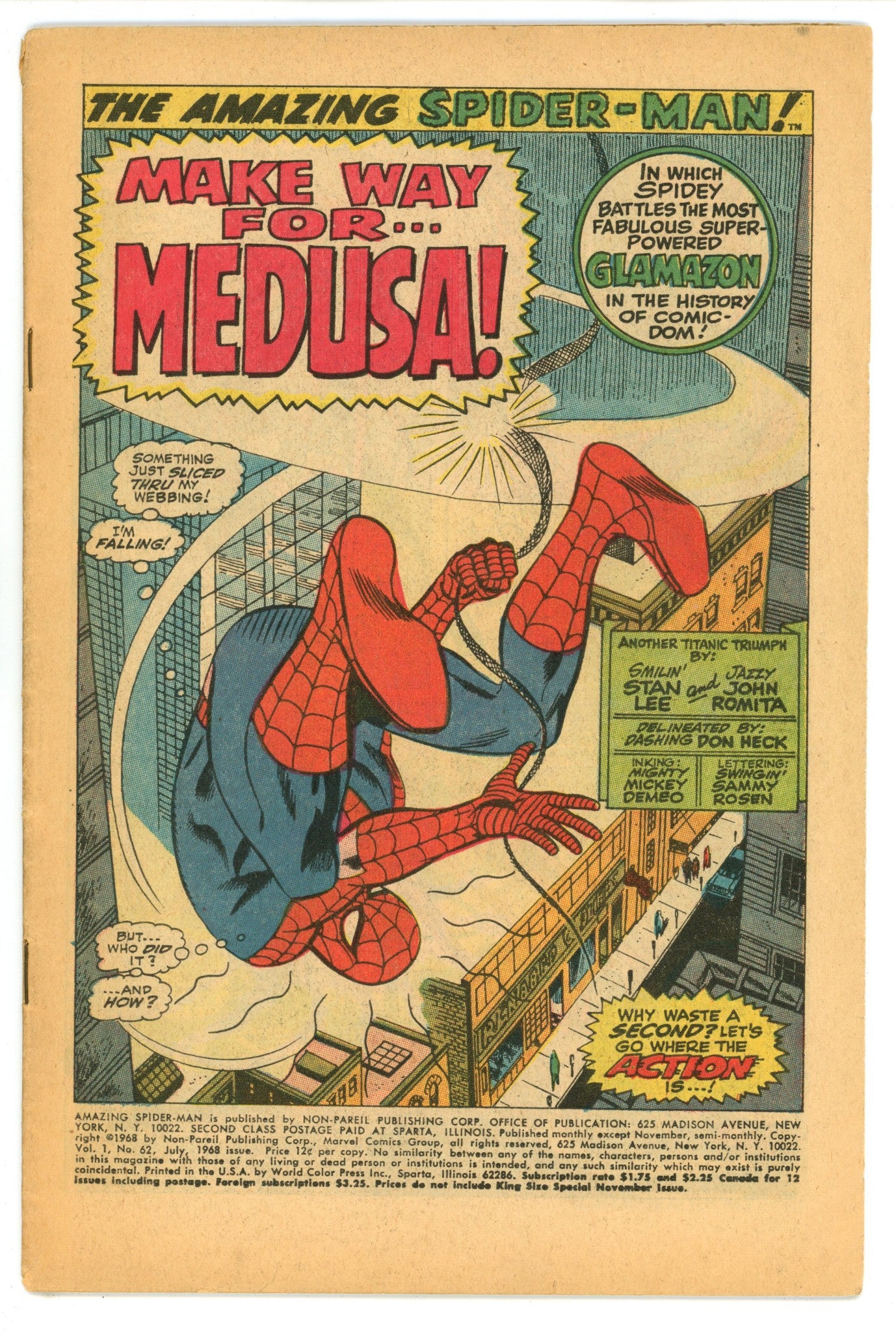 The Amazing Spider-Man Vol 1 62 Coverless (1968) 