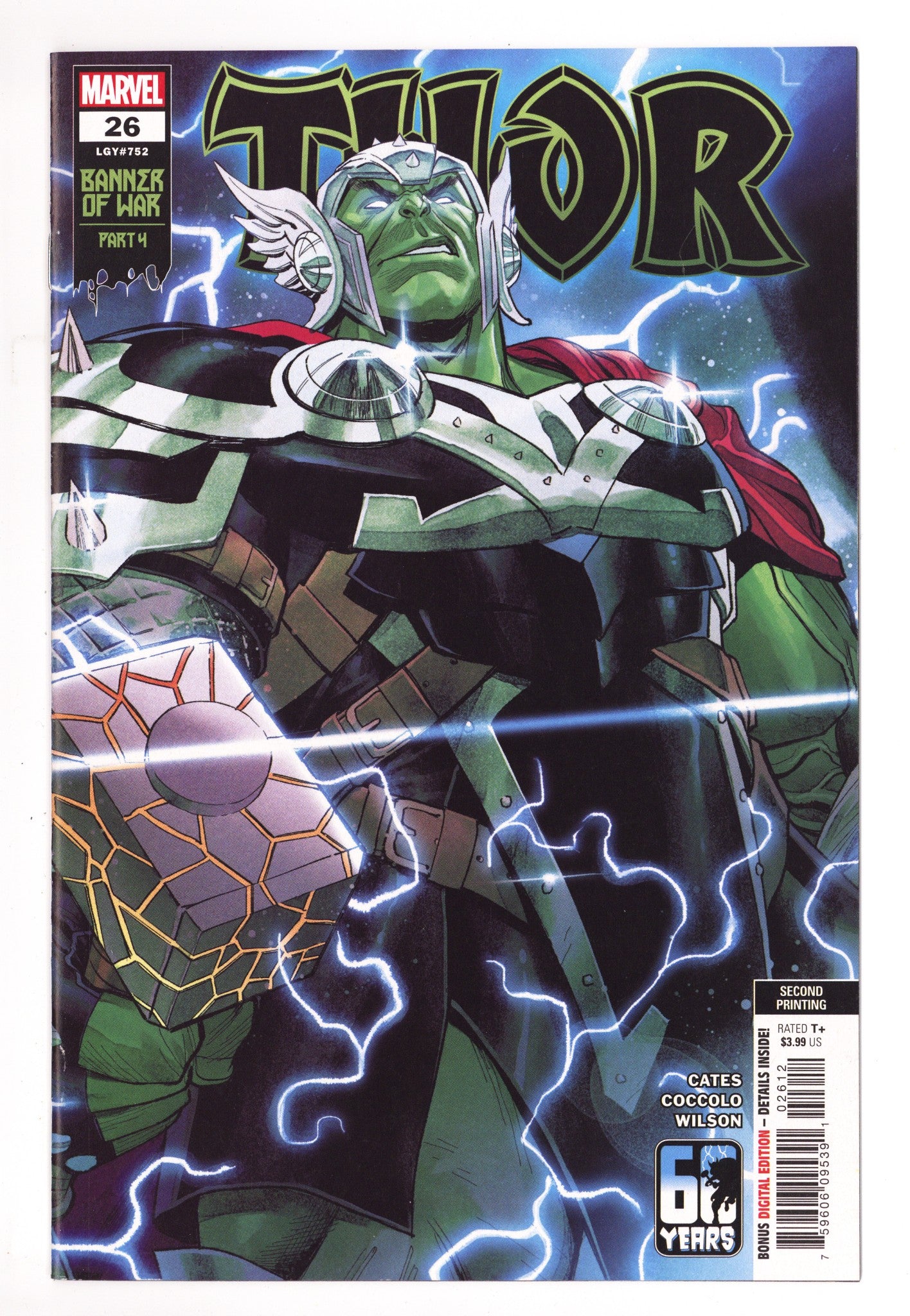 Thor Vol 6 26 (752) High Grade (2022) 2nd Print 