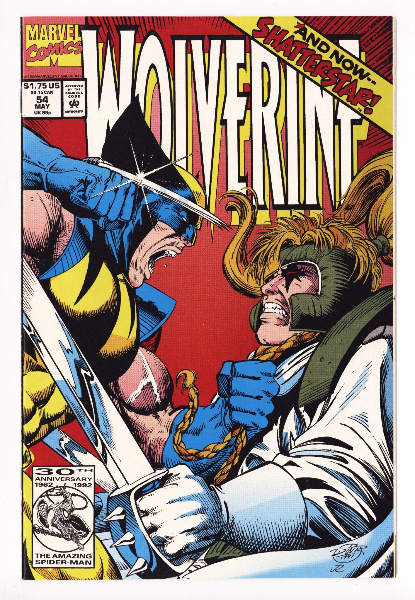 Wolverine Vol 2 54 High Grade (1992) 