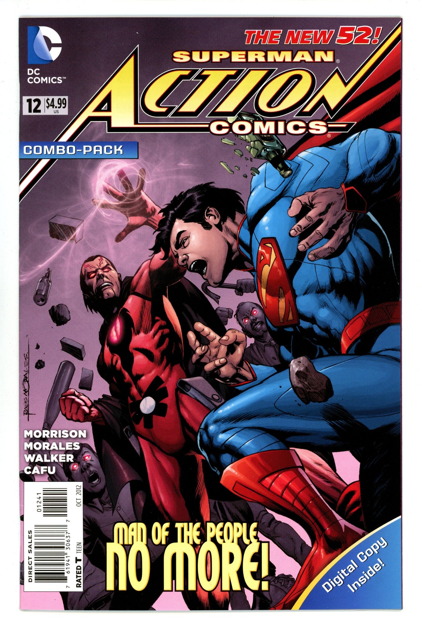 Action Comics Vol 2 12 Mid Grade (2012) Combo-Pack Variant 