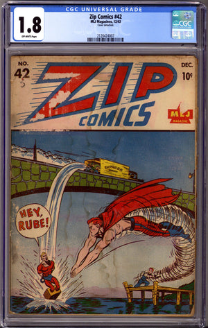 Zip Comics 42 CGC 1.8 (1943)