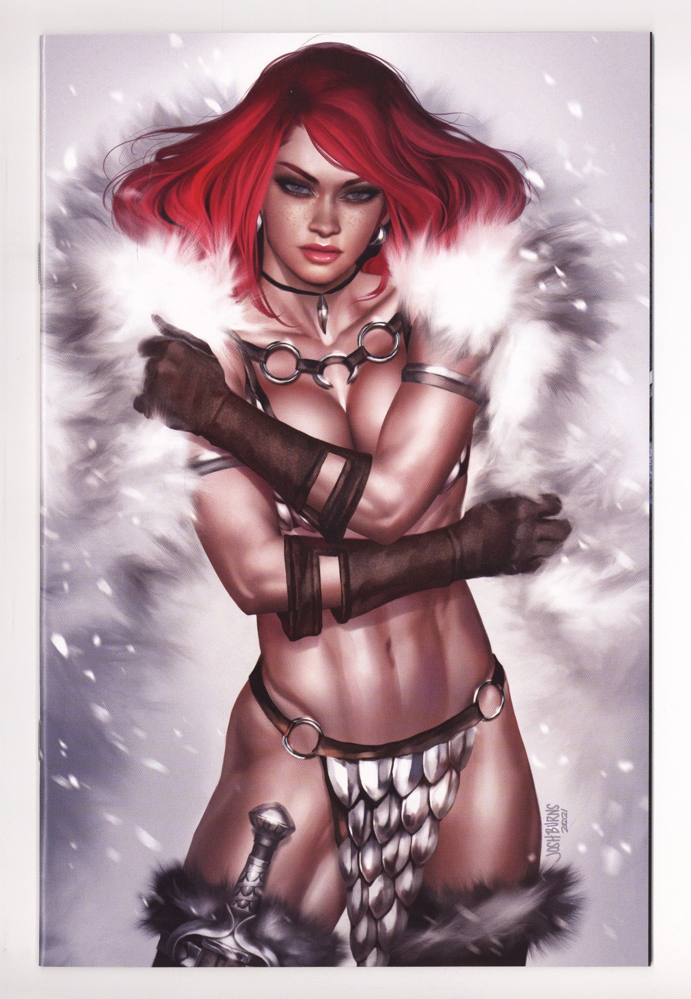 The Invincible Red Sonja 5 High Grade (2021) Burns Virgin Exclusive Variant 