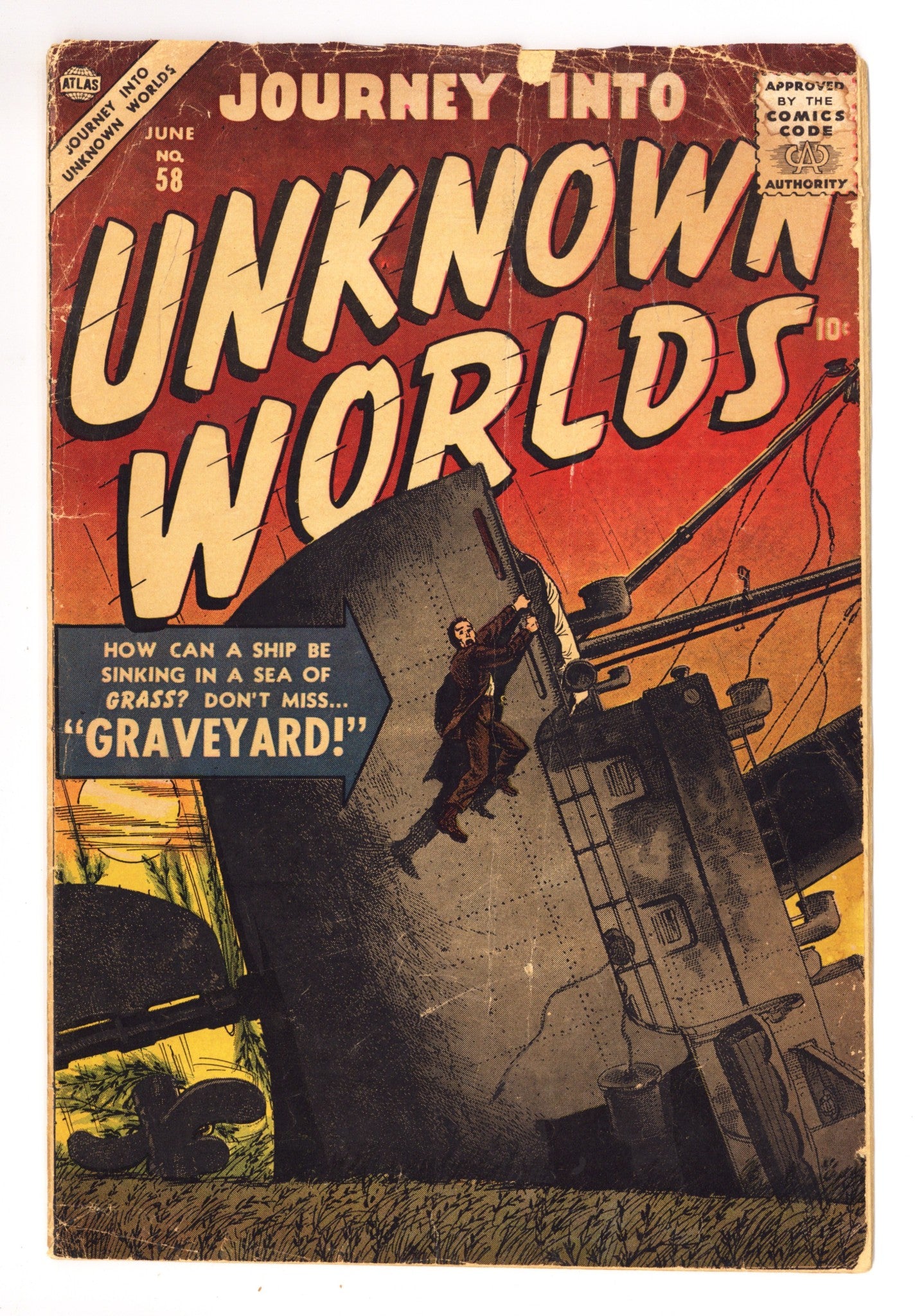 Journey into Unknown Worlds 58 GD/VG (3.0) (1957) 