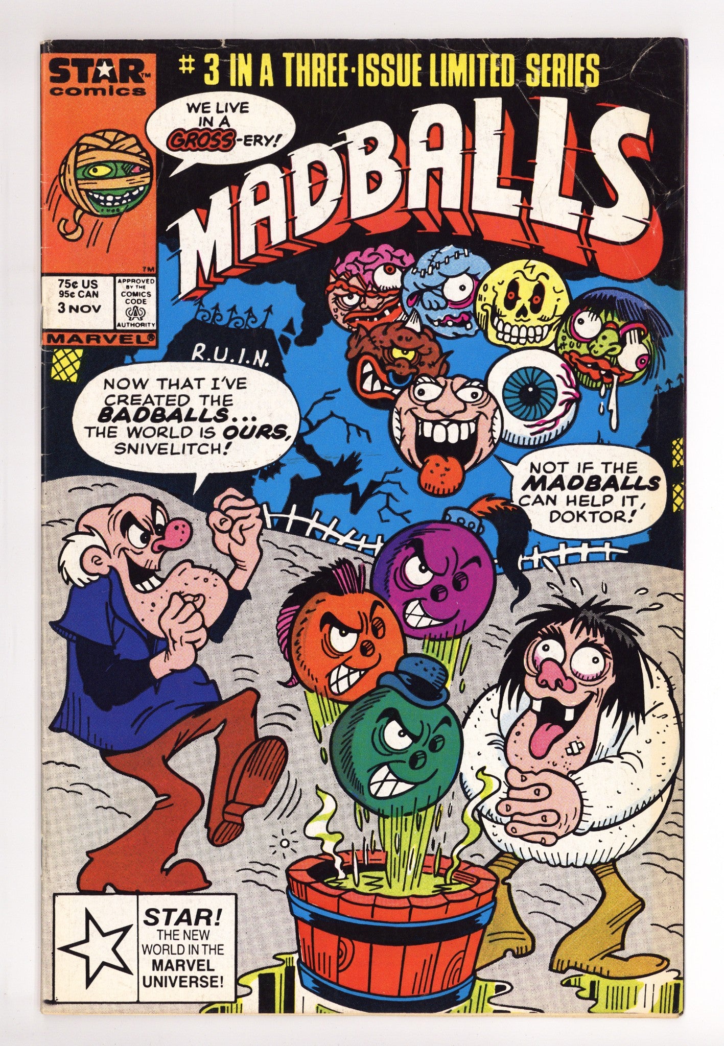 Madballs 3 VG (4.0) (1986) 2nd Print 
