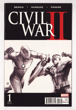 Civil War II 1 VF/NM (9.0) (2016) McNiven Sketch Incentive Variant