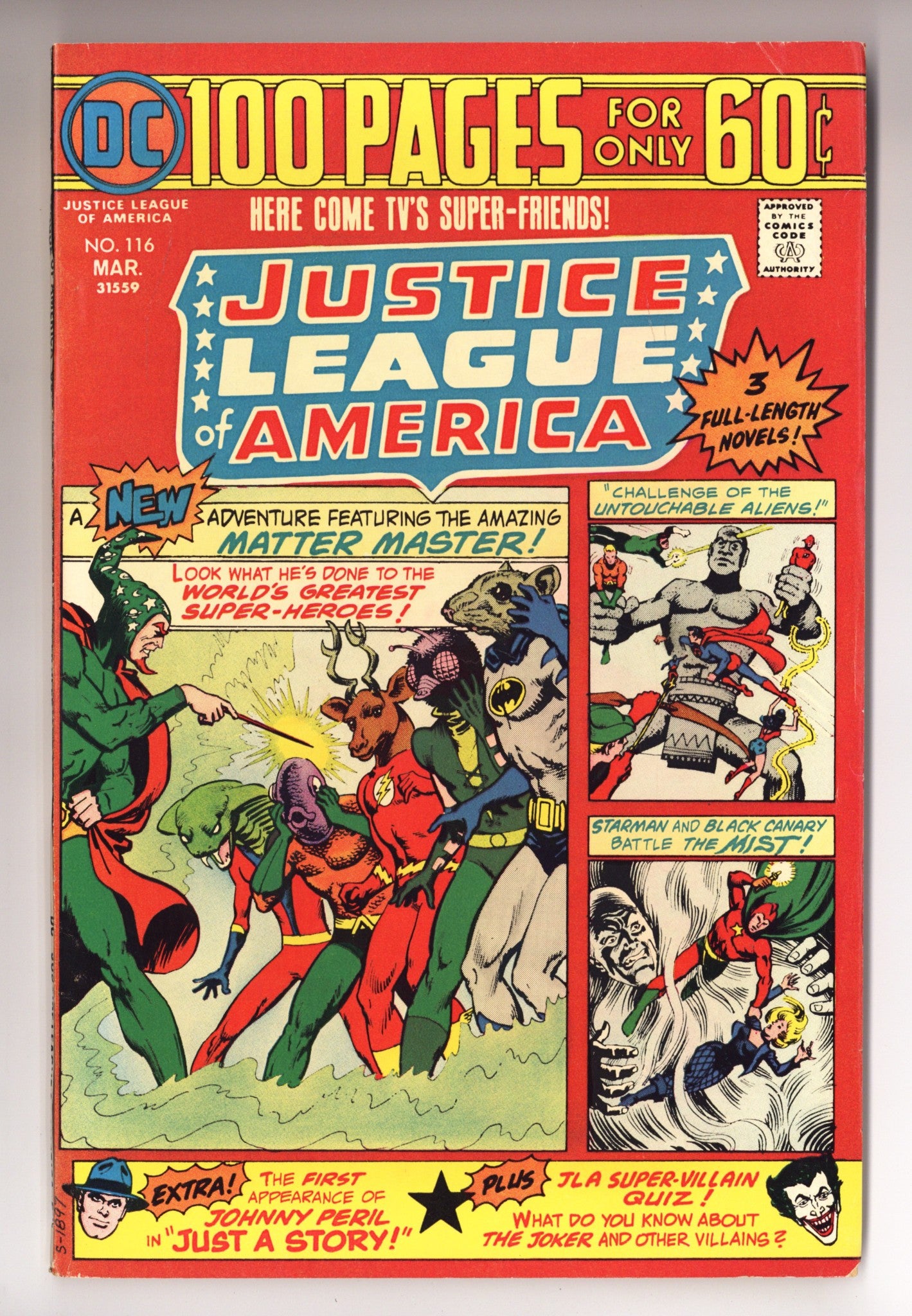 Justice League of America Vol 1 116 FN/VF (7.0) (1975) 