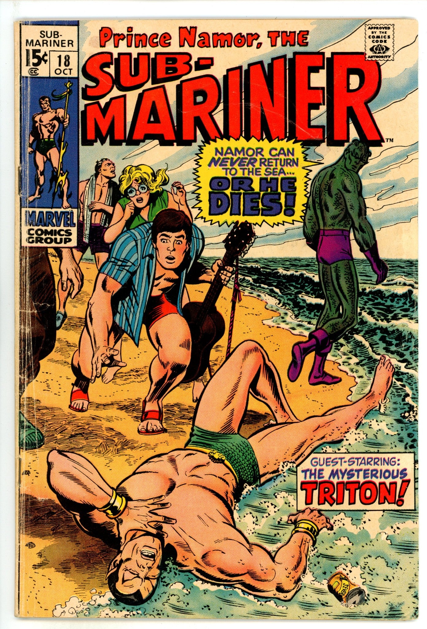 Sub-Mariner Vol 1 18 VG (4.0) (1969) 