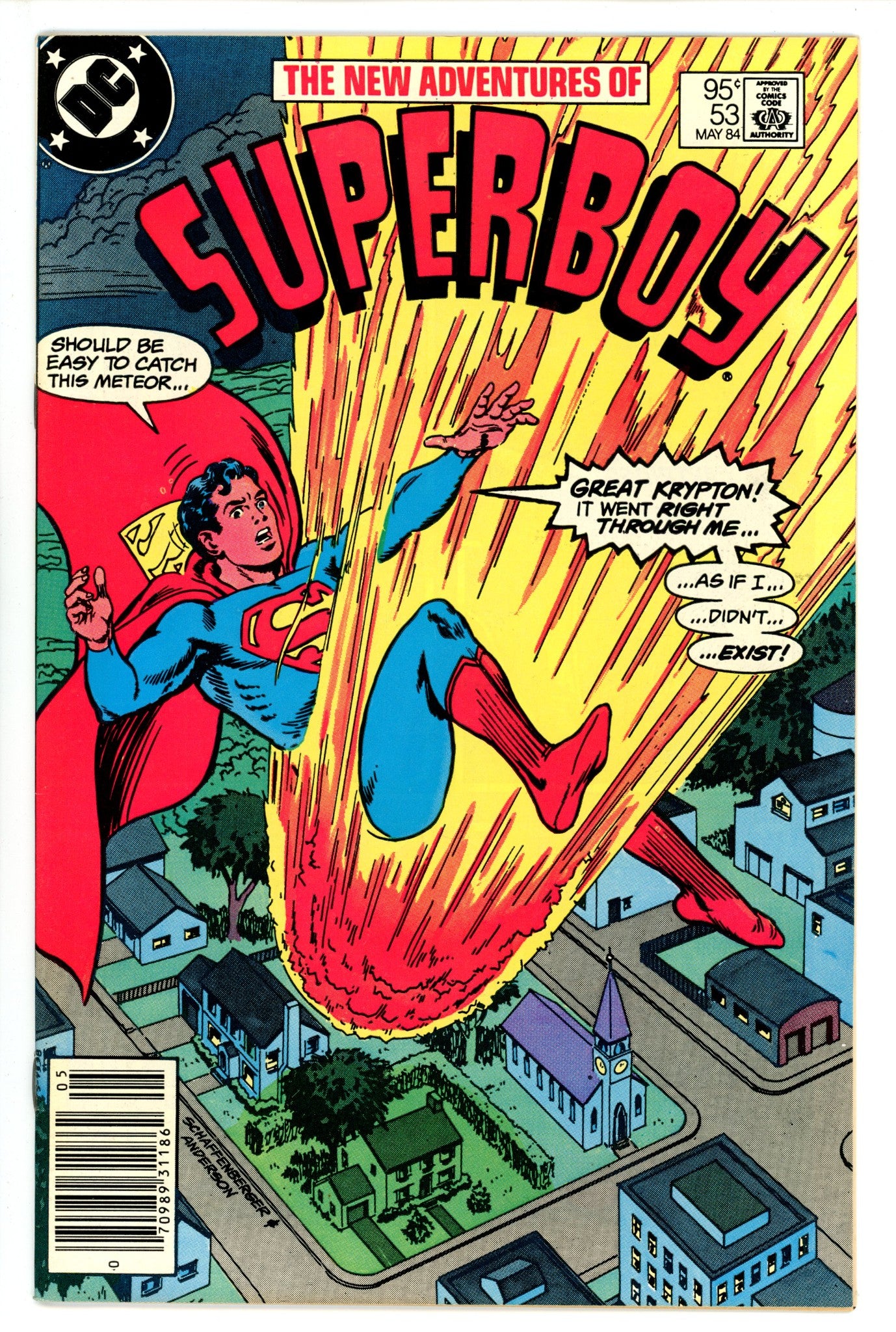 The New Adventures of Superboy 53 Canadian Variant VF/NM (1984)