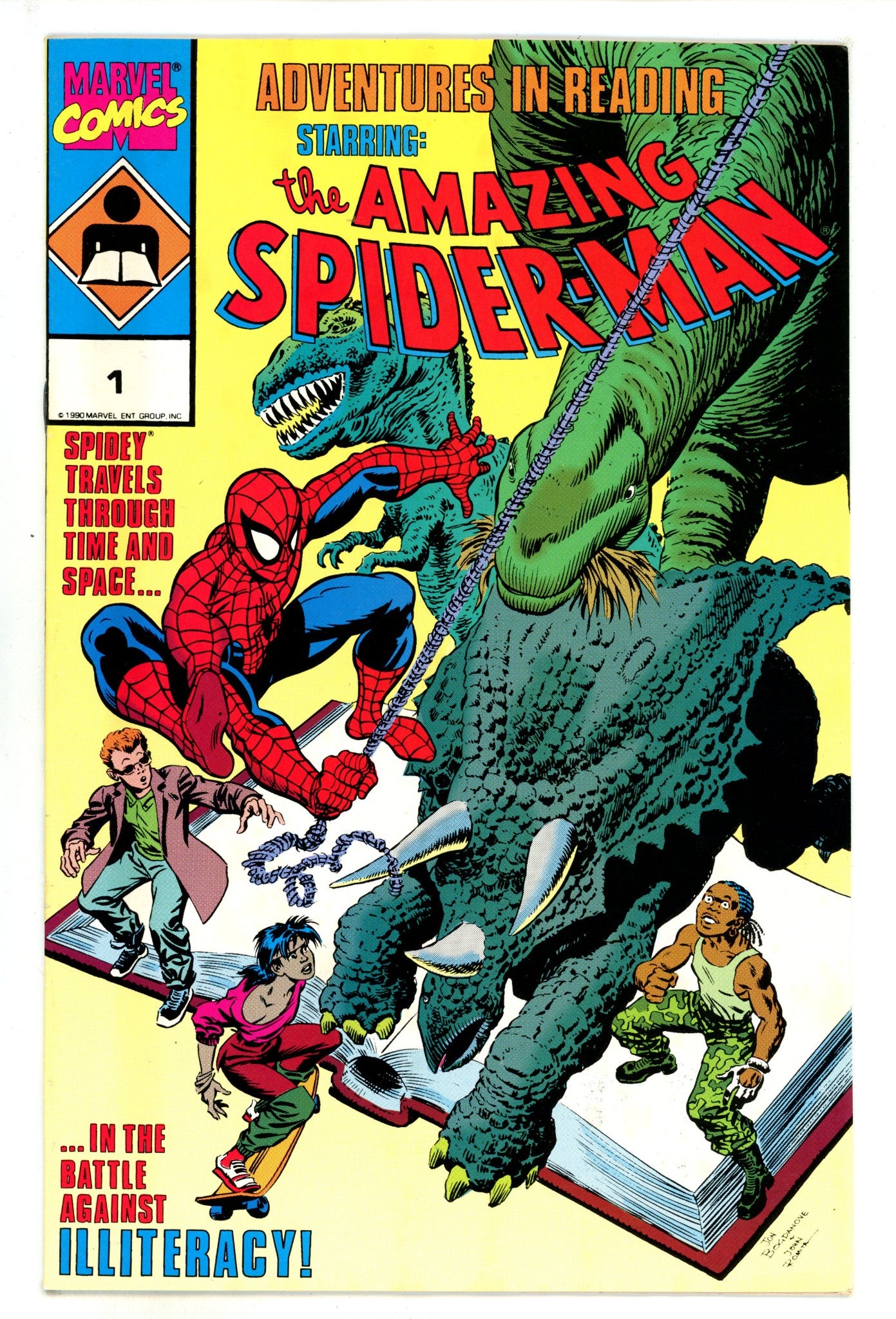 Adventures in Reading Starring the Amazing Spider-Man   1  Mid Grade   (1990)        