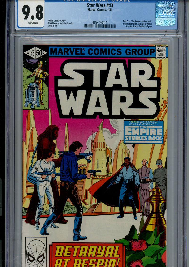 Star Wars Vol 1 43 CGC 9.8 (NM/M) (1981) 