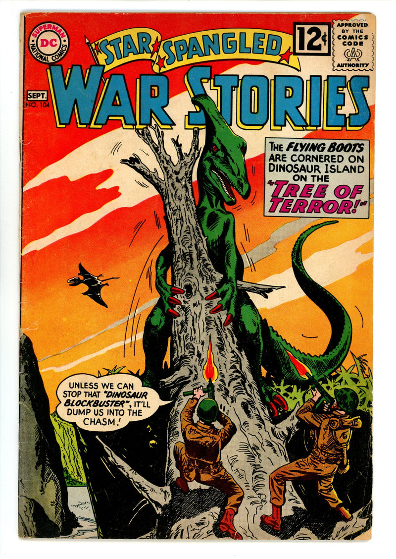 Star Spangled Comics 104 GD/VG (3.0) Tape on Inside Cvr (1950) 