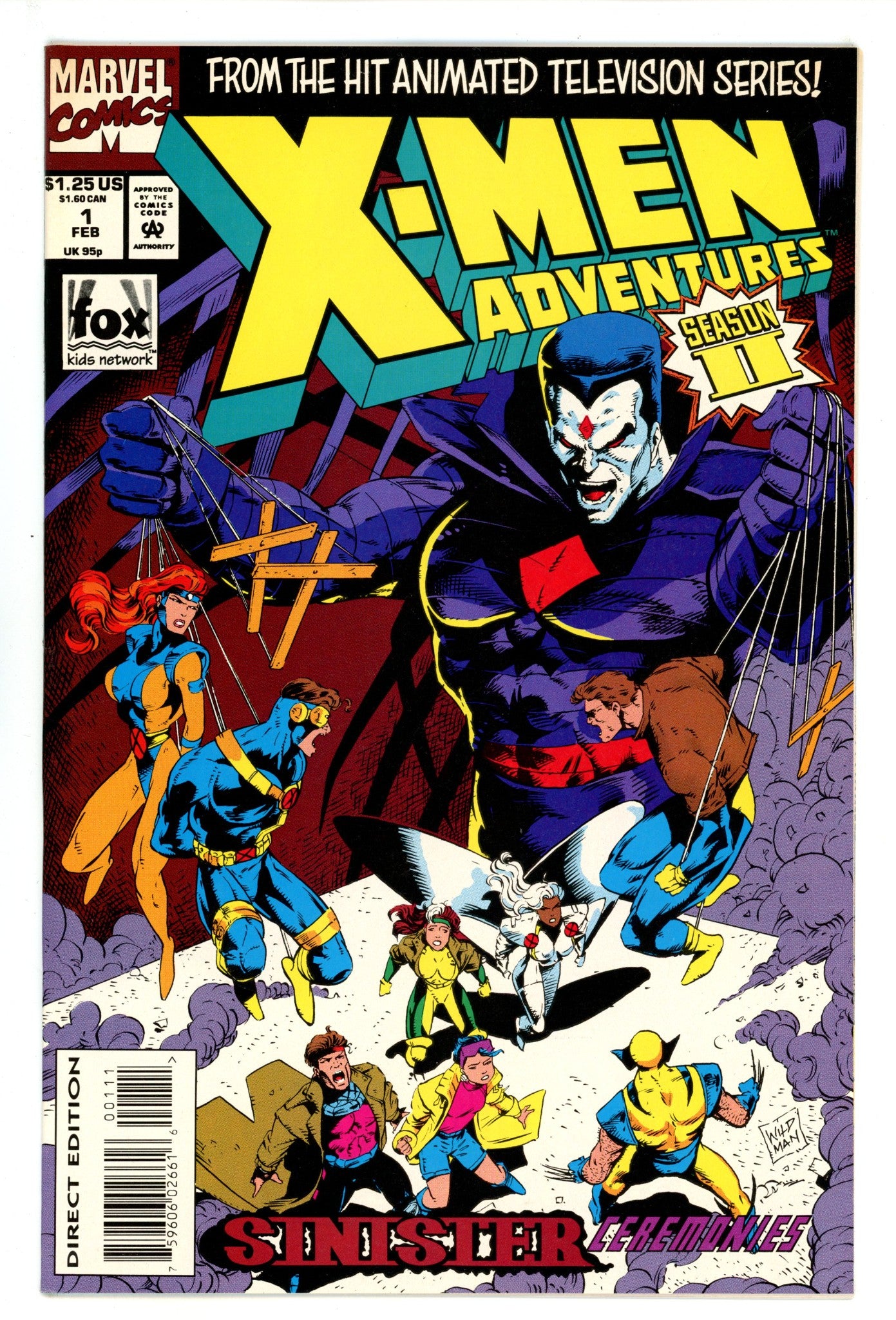 X-Men Adventures [II] Vol 2 1 High Grade (1994) 
