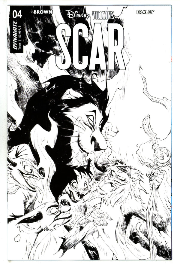 Disney Villains Scar 4 Lee B&W Incentive Variant (2023)
