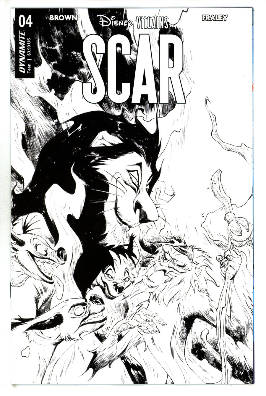 Disney Villains Scar 4 Lee B&W Incentive Variant (2023)